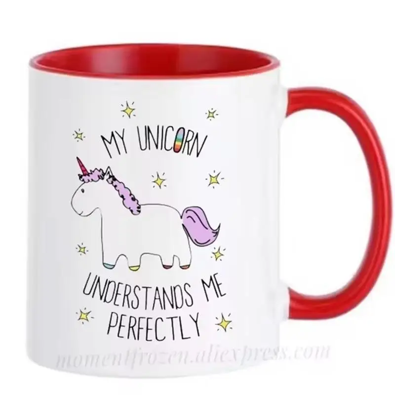 My Unicorn Understands Me Perfectly Mugs Unicorn Cups Tea Coffee Drinkware Teaware Tableware Coffeeware Home Decal Friend Gifts