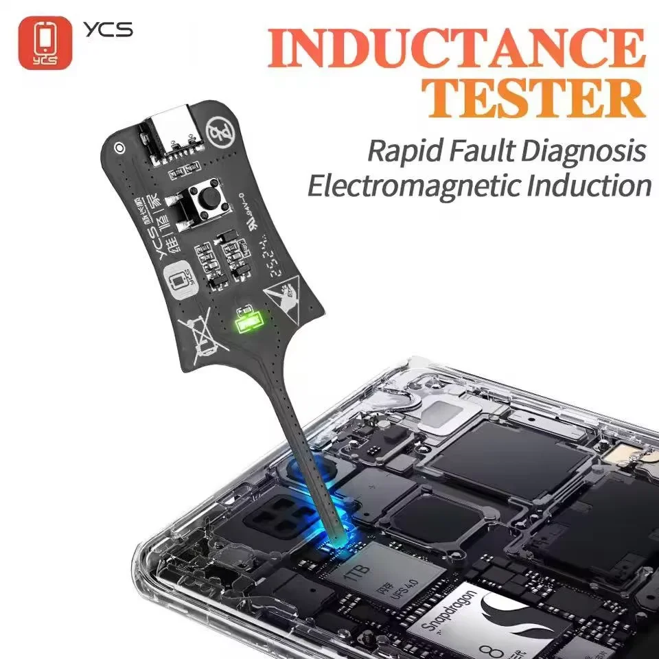 YCS Inductance Tester for Mobile Phone Motherboard PCB Component Repair Troubleshooting and Positioning Inductance Test Tool