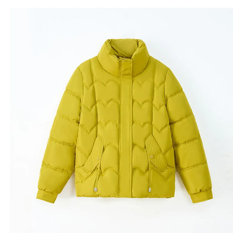 2023 neue Winter Jacke Frauen Parkas Stehkragen Kurze Mäntel Weibliche Parka Warme Verdicken Jacke Koreanische Lose Baumwolle Gepolsterte Outwear