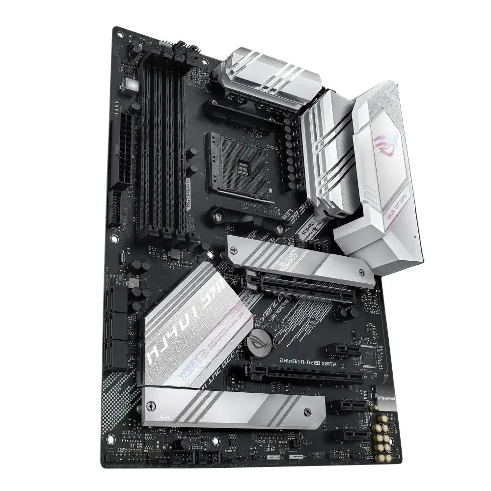 Imagem -04 - Placa-mãe para Jogos Asus B550 Rog Strix B550-a Suporta Ryzen 5600g 5600 Ryzen 5700x 3d 5800x 3d 5700x 5800x 3800x Ryzen 5900