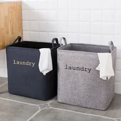 Portable Felt Handy Dirty Clothes Storage Basket   Laundry Basket Bathroom Environment Living Room Kids Toy Clothes Baskets