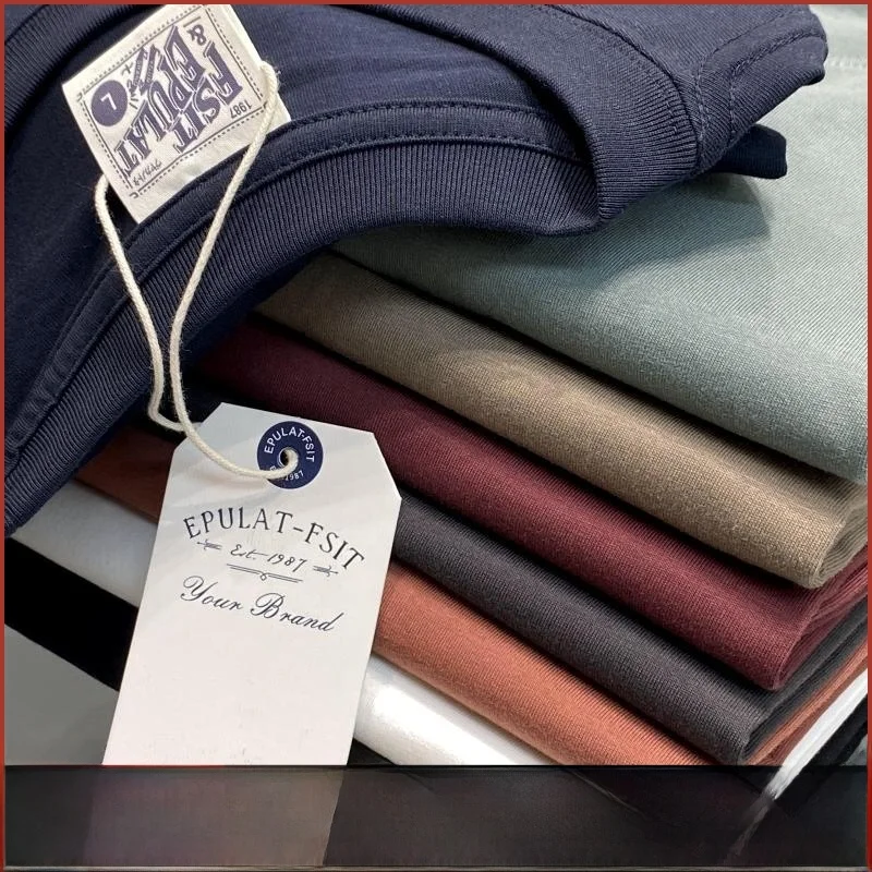 

Soft Skin-friendly Men's T-irt Spring Autumn Long Sve round Ne Base Layer Top Faionable Casual Color Base Tee