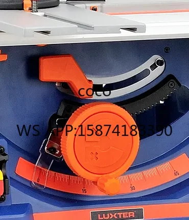 LUXTER 255mm Folding Table Saw 2000W Multifunctional Circular Horizontal Saw for Wood PVC Plastic Cutting