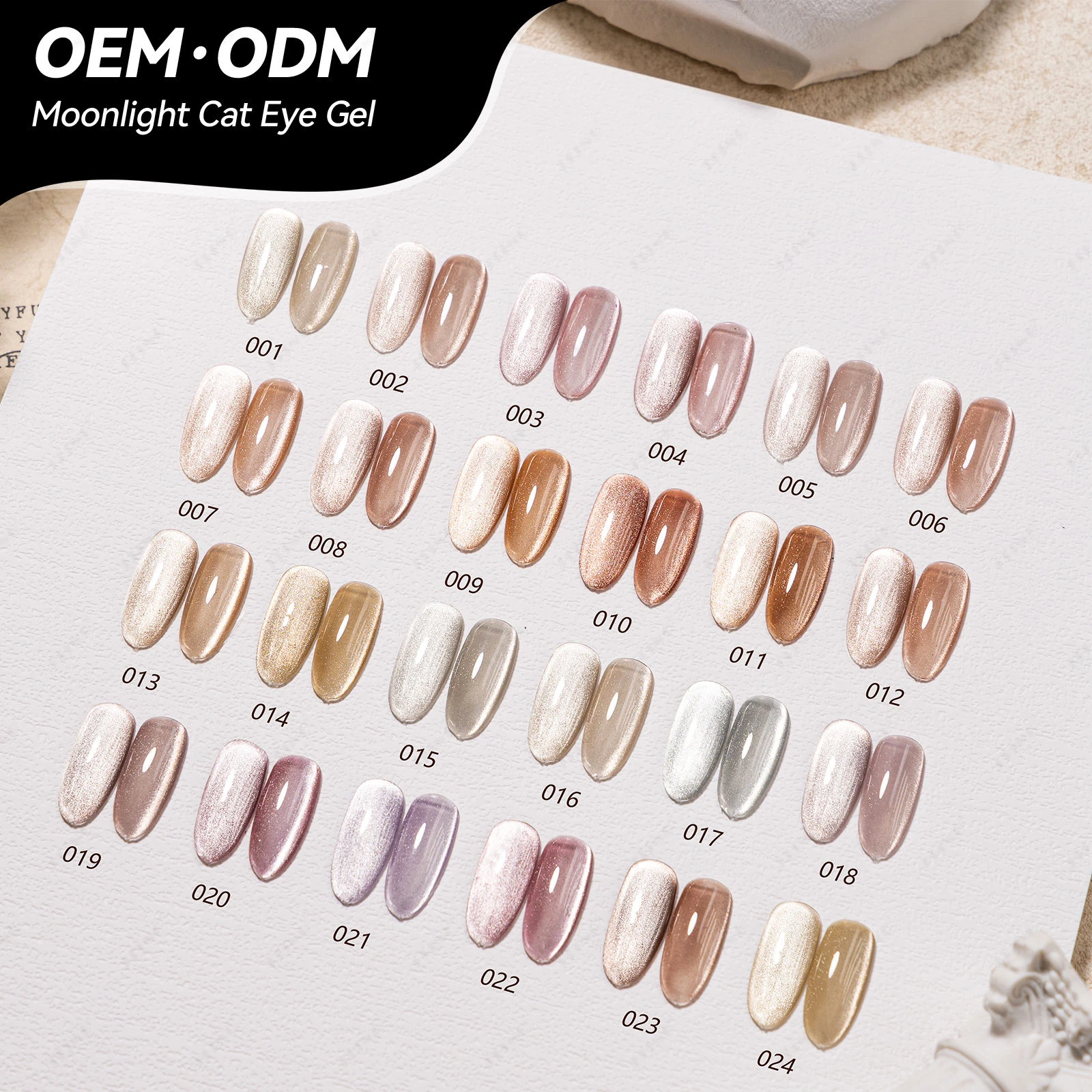 JTING, 1 unidad, 15ML, 24 colores, esmalte de uñas en Gel para ojos de gato y luz de luna para decoración de uñas, esmalte de Gel magnético para ojos de gato