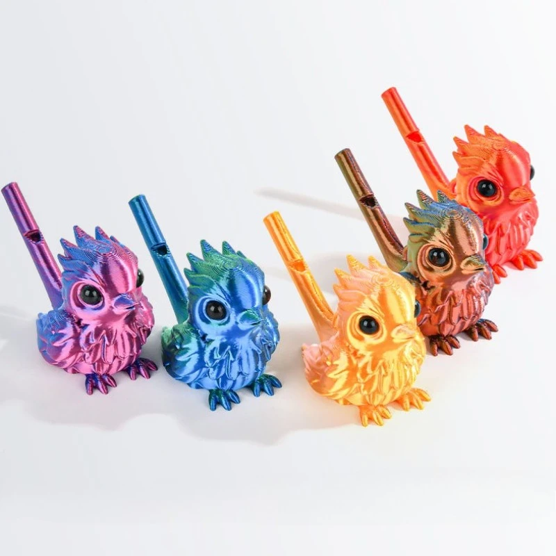 

3D Printed Water Bird Whistle Creative Birds Figurines Crafts Fidget Toys 3D Printed Toys Home Decor Desktop Ornament for Girl