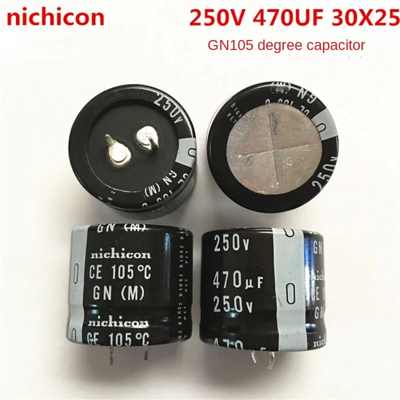 1PCS 250V470UF 30X25 nichicon aluminum electrolytic capacitor 470UF 250V 30*25 105 degrees.