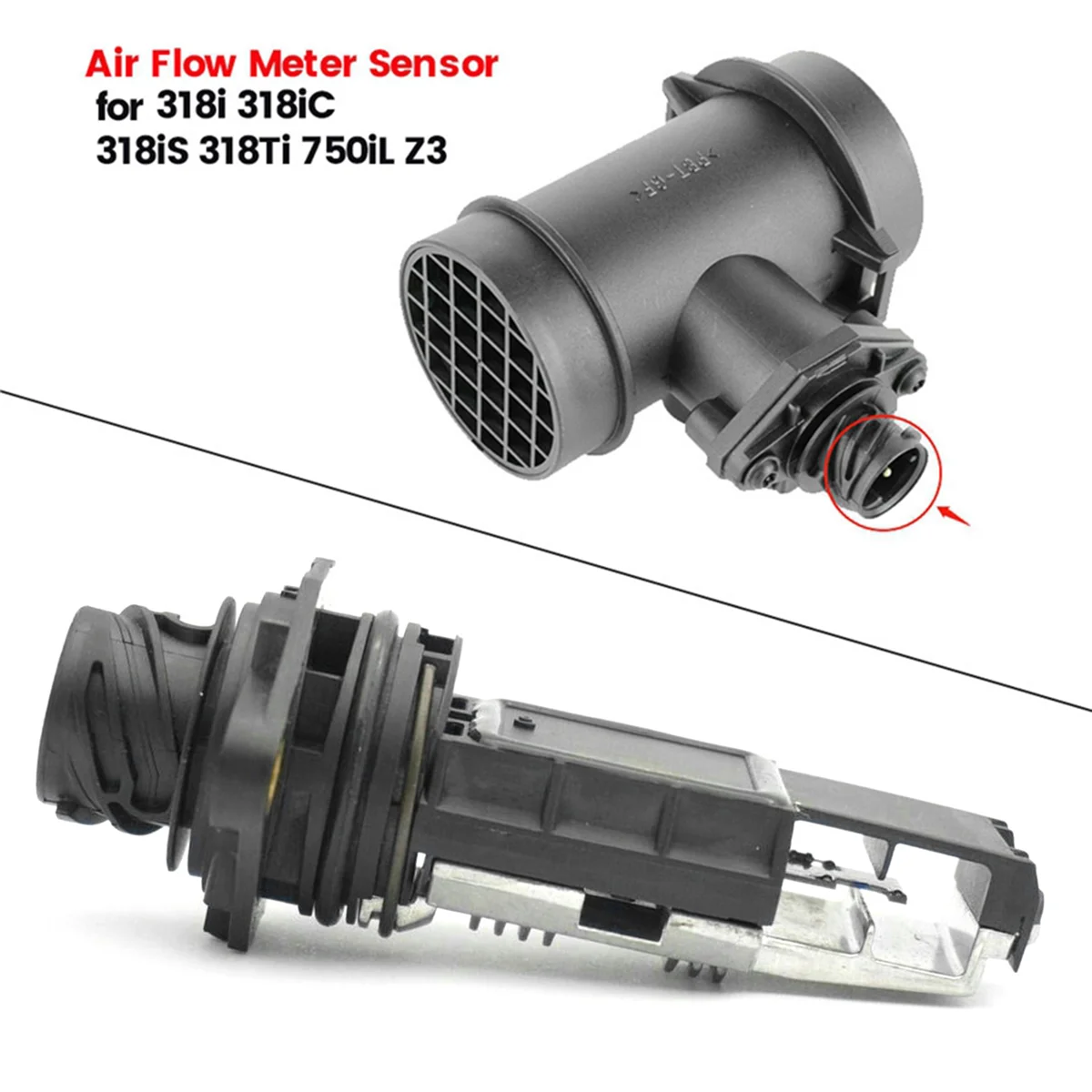 Car Mass Air Flow Meter Sensor 0280217110 13621736224 for BMW 3 7 8 Series E31 E36 E38 318i 750iL 1995-2001 MAF Sensor