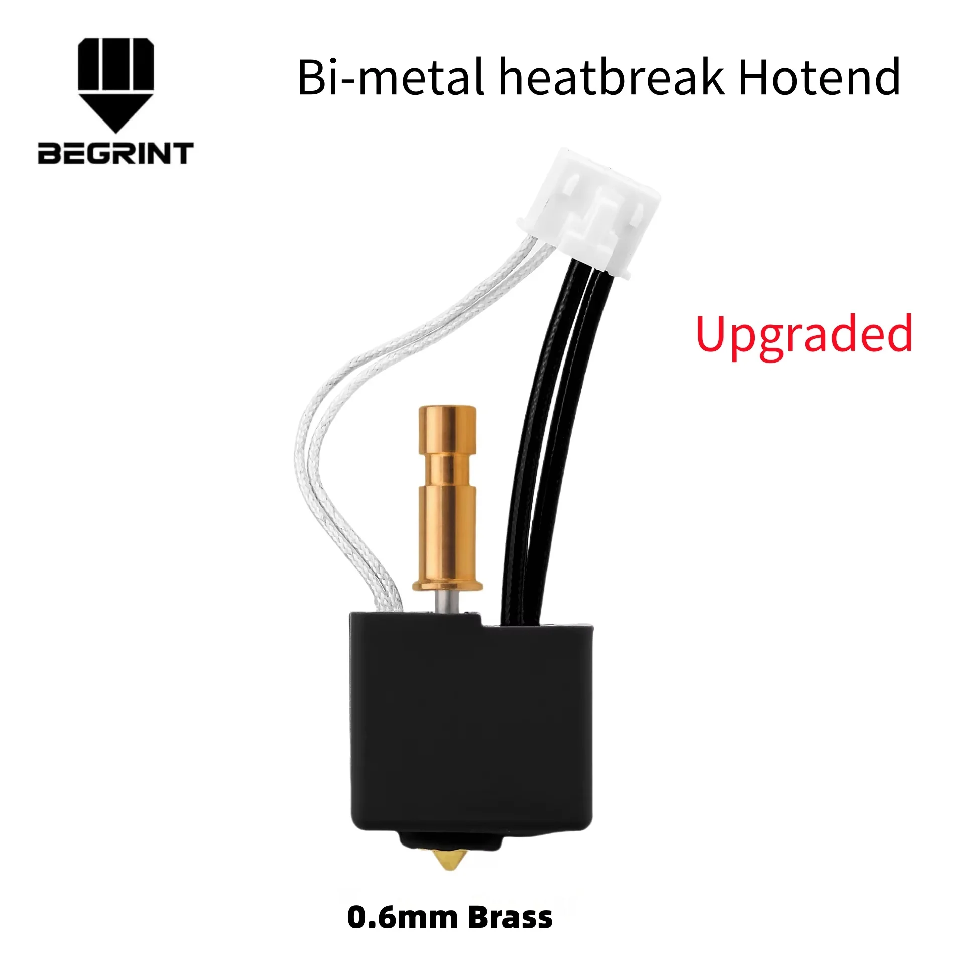 Für Anycubic Kobra S1/S1 Combo: Verbesserter Hotend-Druckkopf mit Messing- und gehärteter Stahldüse (0,2, 0,4, 0,6, 0,8 mm) für Anycubic Kobra S1C