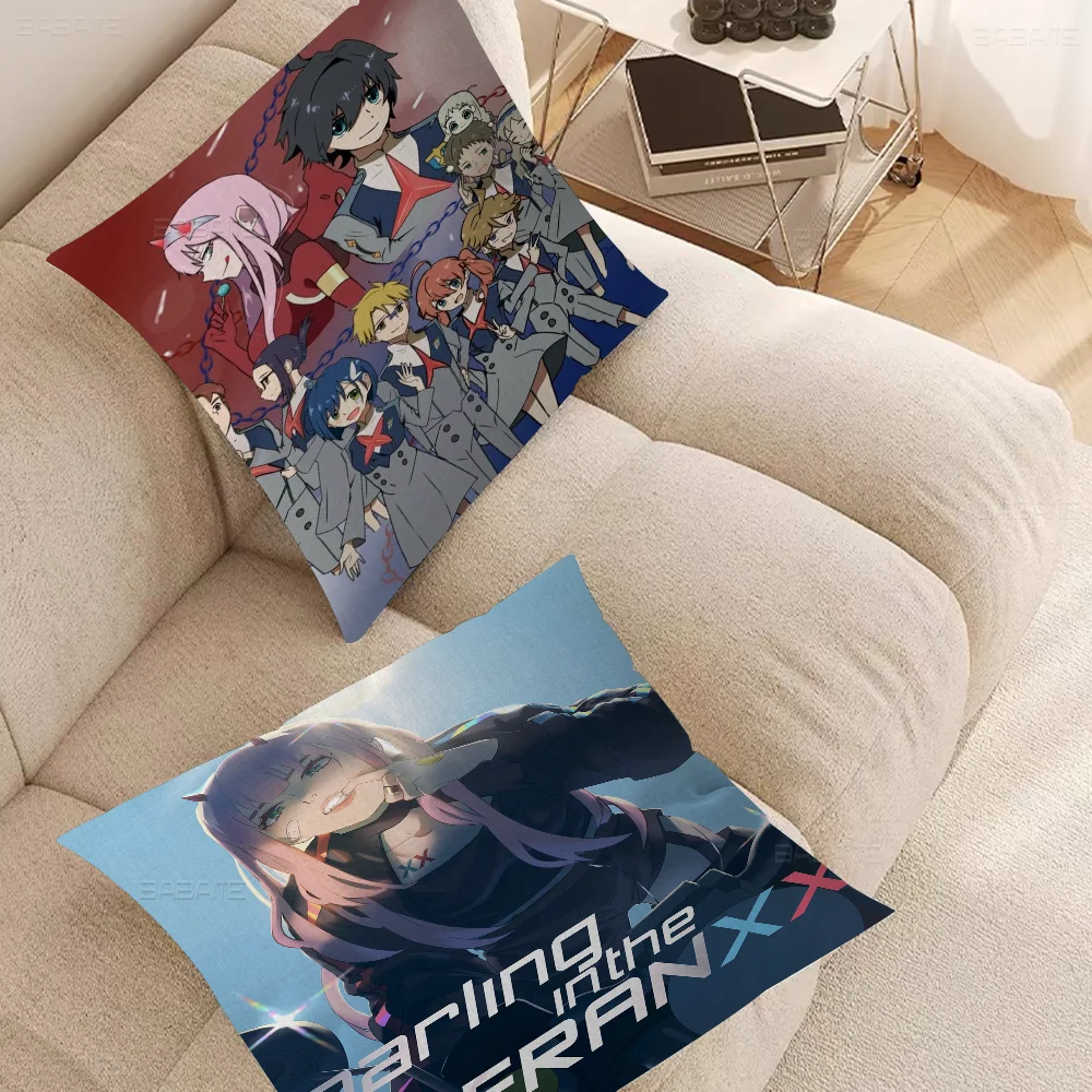 

Darling In The FranXX Pillowcase Toon Gift Cushion Cover Bedroom Home Sofa Chair Seat Decor Pillow Case