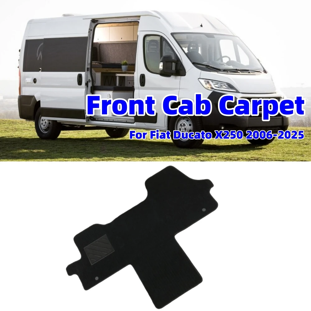 

RV Front Cab Floor Mat Driver Passenger Middle Side Carpet Van Floor Mat Left-Hand Drive 71807936 For Fiat Ducato X250 2006-2025