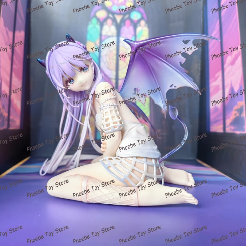 

In Stock Genuine Toeyesn Dsmile Sitting Posture Purple Demon Sexy Girl 1/7 Pvc Succubus Demon Desktop Ornament Collectibles Toy