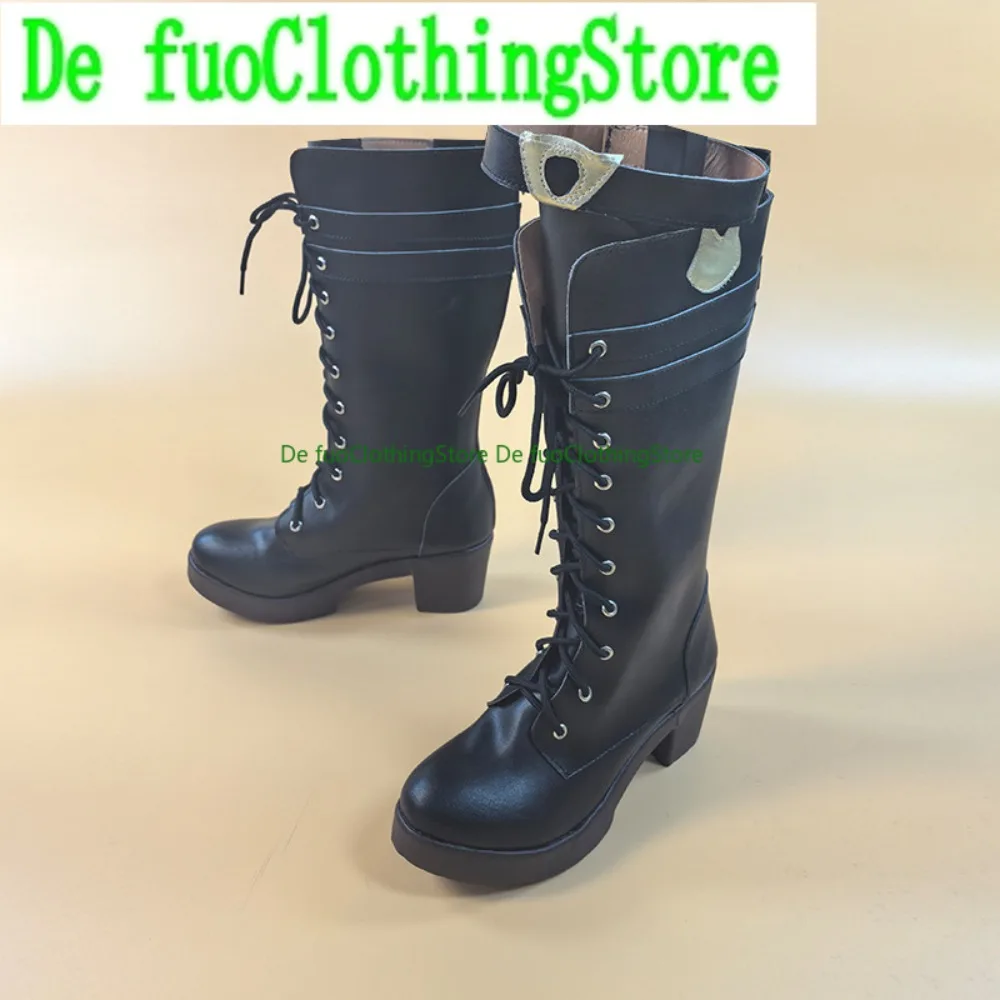 

Defuo Genshin Impact Lyney обувь для косплея аниме игры ролевые костюмы на Хэллоуин реквизит обувь ботинки