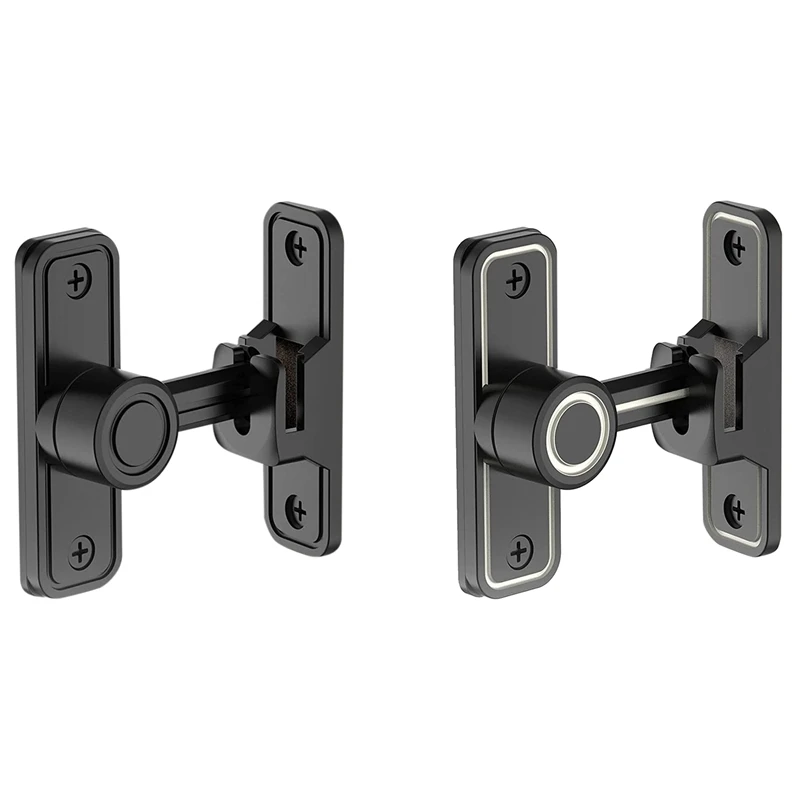 Heavy Duty Gate Latches 90 Degree Right Angle Barn Door Lock Anti-Theft Sliding Door Lock Latch For Garden