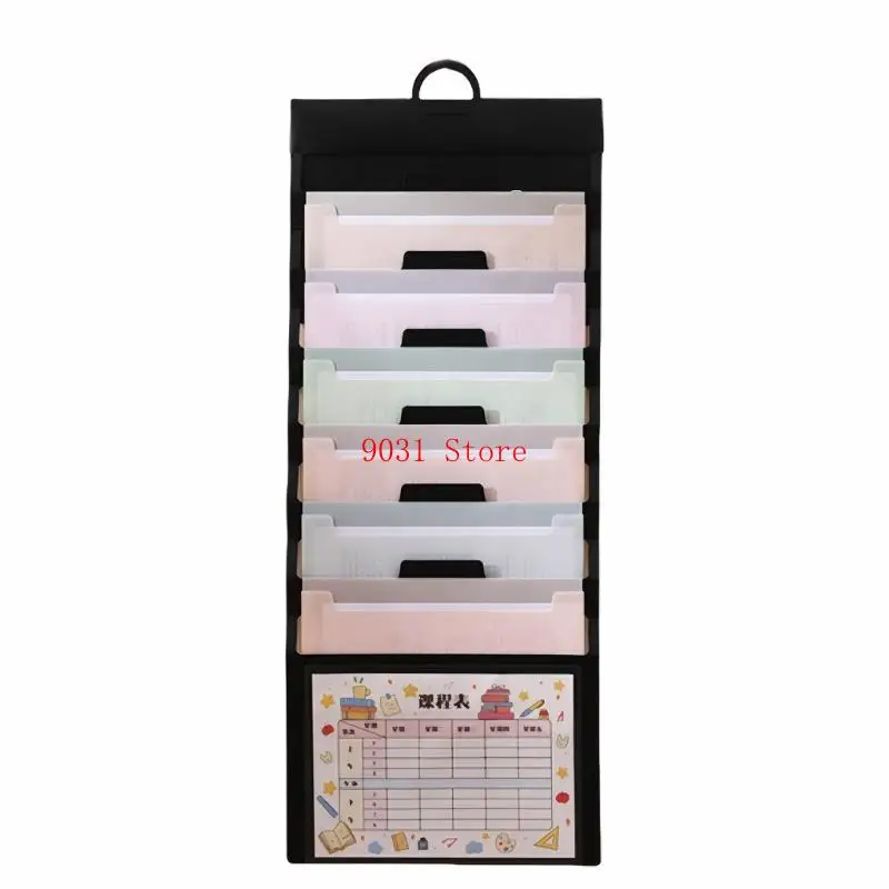 

Hanging Document Organizers 6 Pocket Expanding File Folder for Student School