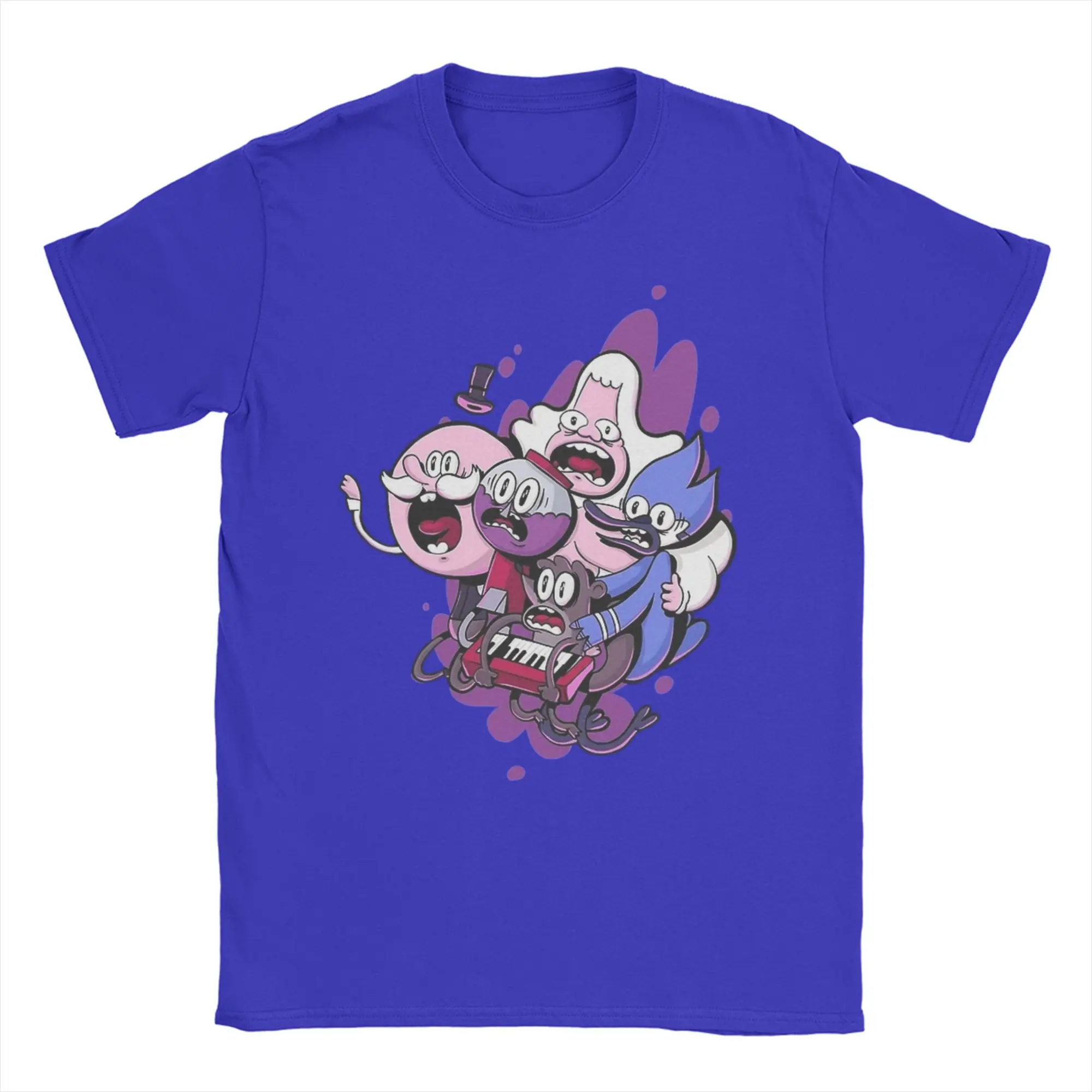 

Мужская и женская футболка The Power T Shirt Regular Show, топы из 100% хлопка, потрясающие футболки с короткими рукавами и круглым вырезом, идея подарка, футболки