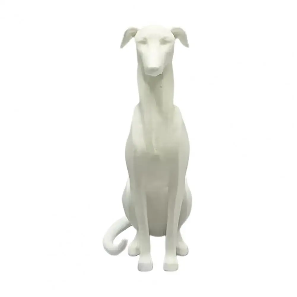Greyhound Figurine 3d Printed Dog Figure 3d Printed Huibiti Dog Figurine Realistic Sitting Dog Model Detailed Mini for Lovers