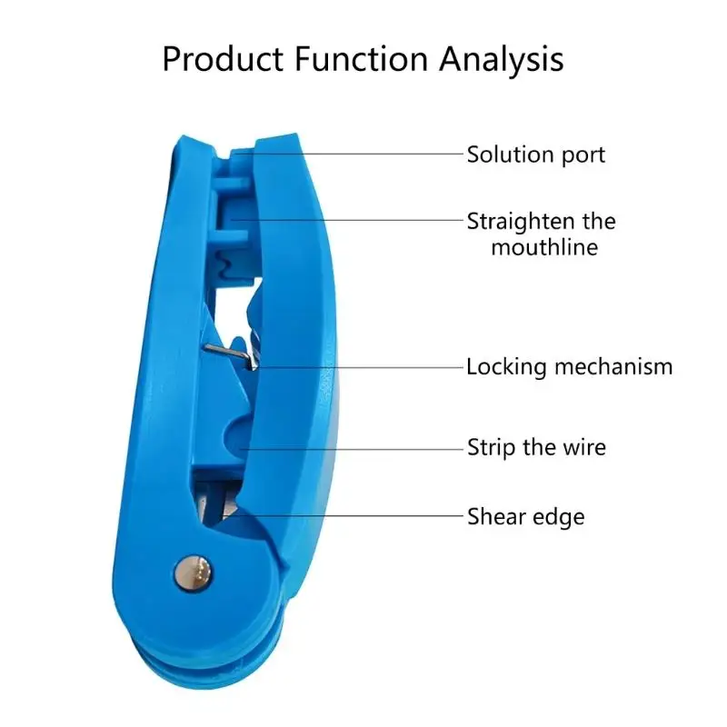 Y1UB Professional RJ45 Cable Tool For Wire Stripping Untangling And Cutting With Lock Design