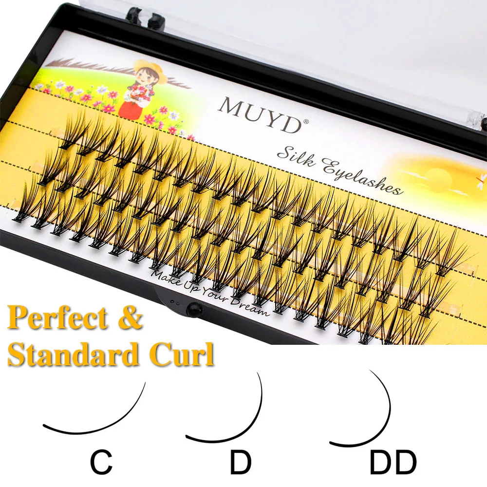 Super Bunch 20D/30D/40D/50D 60 Bundles Mink Eyelashes Extension Natural Volume Fake Lashes Individual Cluster Makeup Tools Cilia