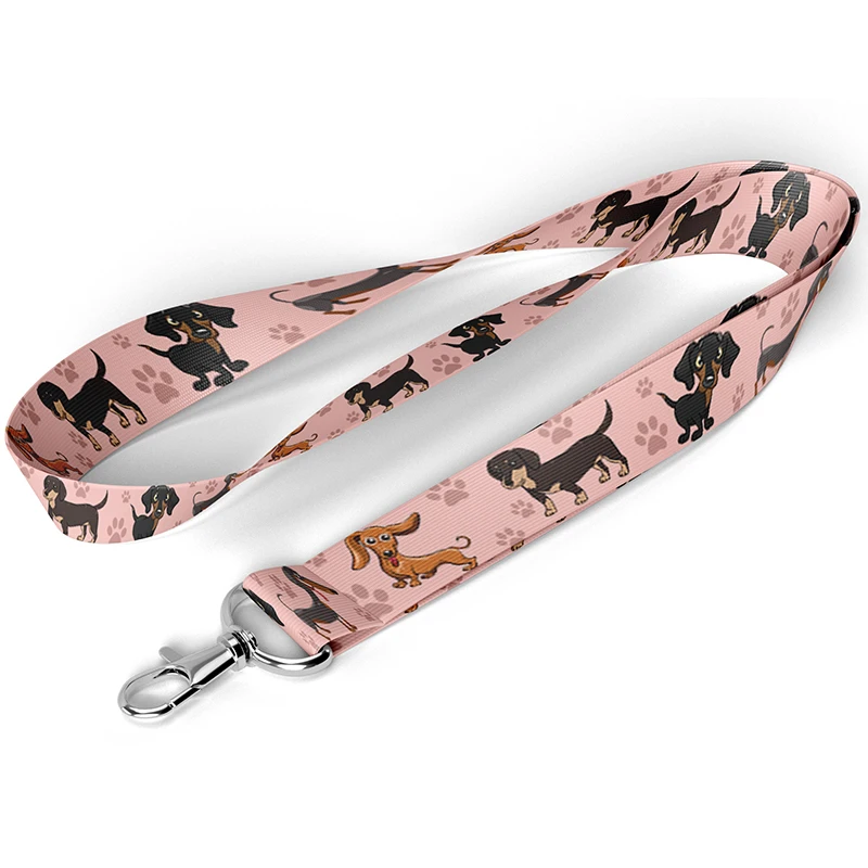 B0208 dachshund Phone Lanyard for Keys Charm Neck Strap ID Card Badge Holder Keycord Webbing Ribbon Keychains Hang Rope Keyring