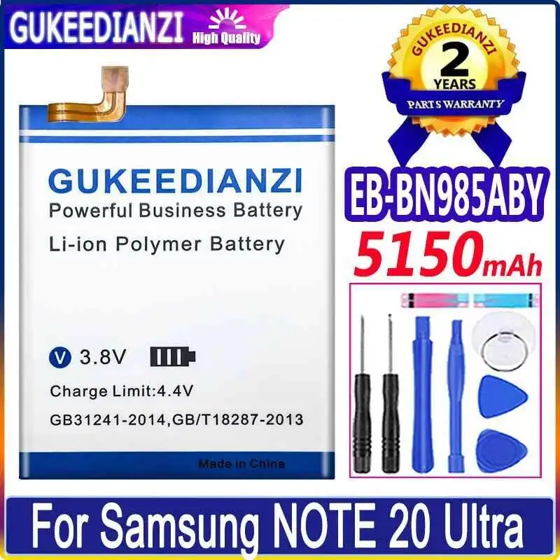 

For Samsung Galaxy Note 20 Ultra Mobile Phone Battery Reliable Replacement EB-BN985ABY Long-Lasting 5150mAh