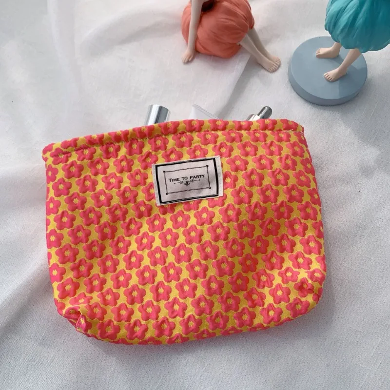 

Women's Floral Print Cosmetic Bag Portable Travel Toiletry Bag Large Capacity Cosmetic Change Storage Bag Commuter Clutch Ins