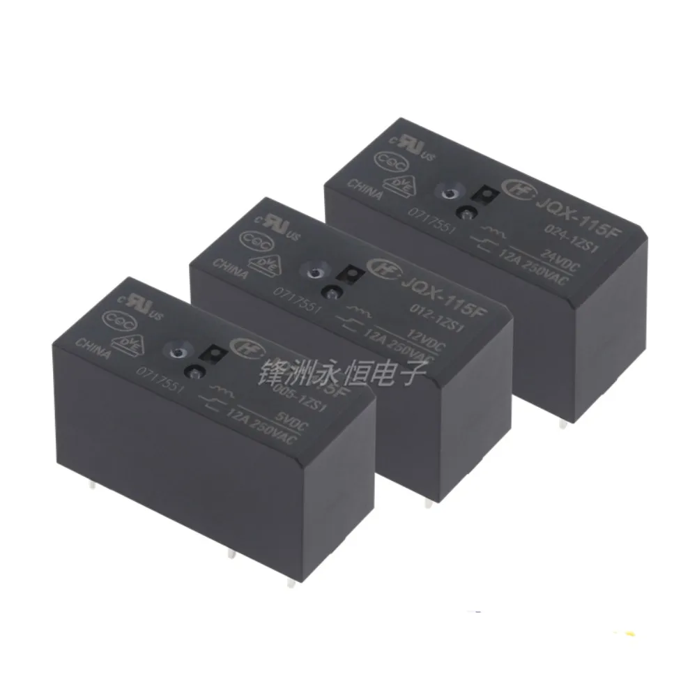 2PCS/Lot  Relays  HF115F/JQX-115F/-I/-/005/012/024/-/1HS1/1ZS1/1ZS3/1HS3/2HS4/2ZS4