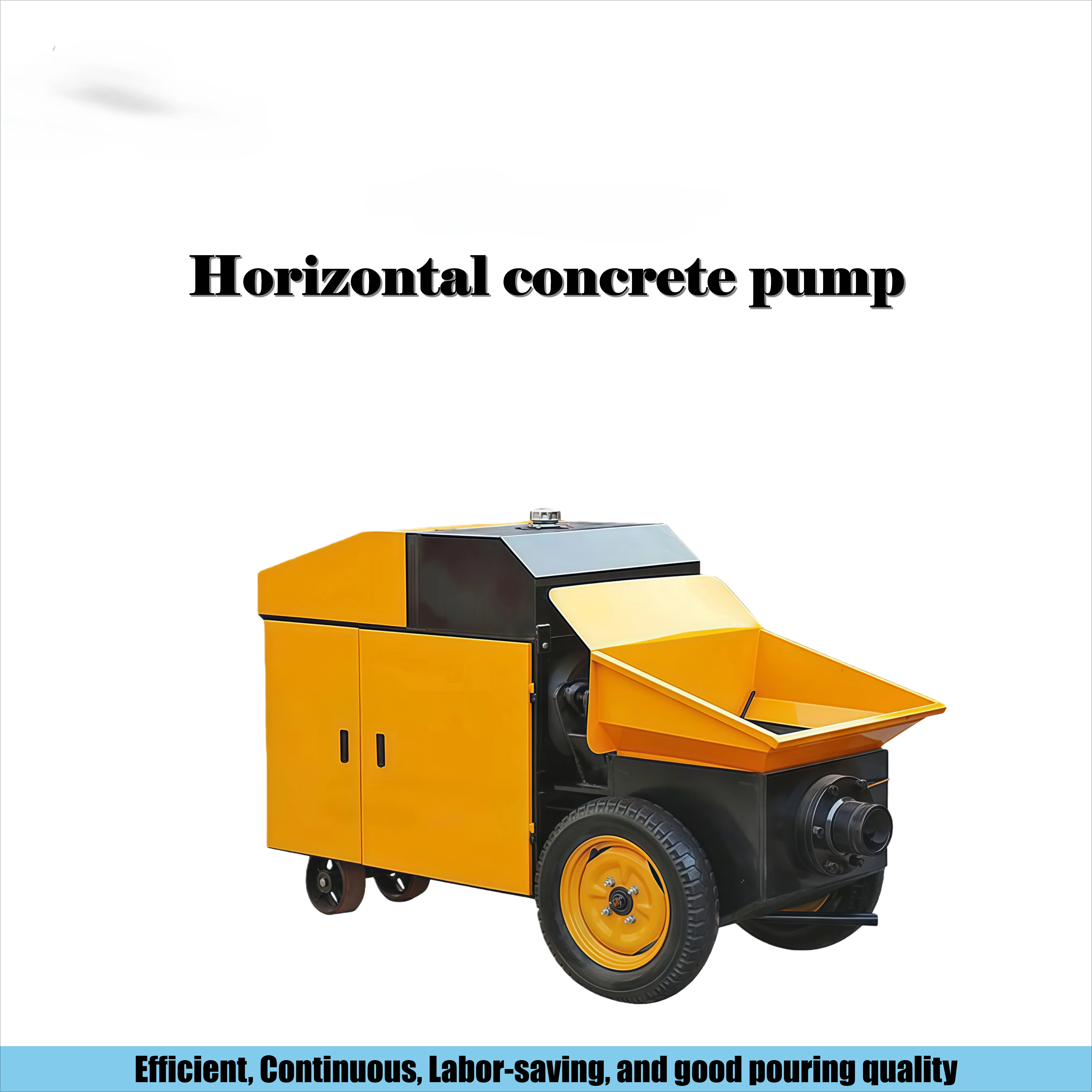 

Diesel Horizontal Concrete Pump 6m³/h 15Mpa Air-cooled for Fine Stone with 50-60m Horizontal Conveying Distance