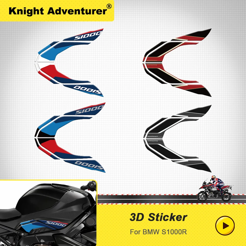 Motorcycle Accessories Lower Knee Protector Sticker 3D Gel Paint Protection For BMW S1000R S 1000 R M1000R 2021 2022 2023 2024