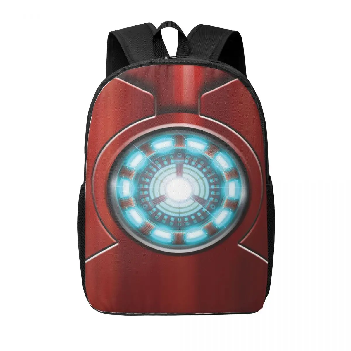 Custom Iron Man Glow Backpacks Men Women Casual Bookbag for School College Bags