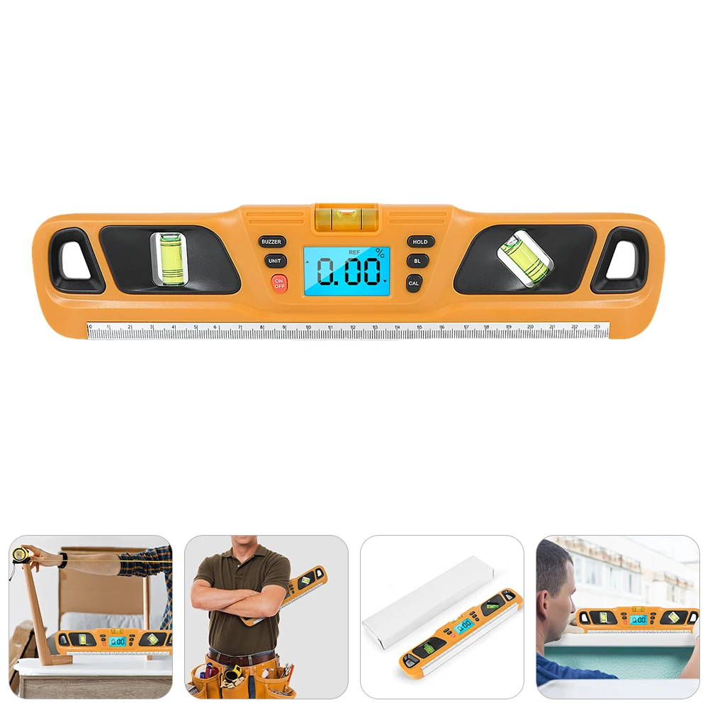 

Backlit Level Ruler High Precision Portable Bubble Balance Tool for Home Industrial Measurement Accurate Electronic Horizontal