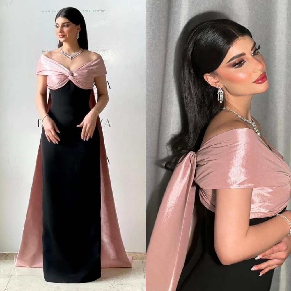 

Customized High Quality Sexy Off-the-shoulder A-line Bows S Formal Occasion Gown Dress Luxury Vestido De Festa
