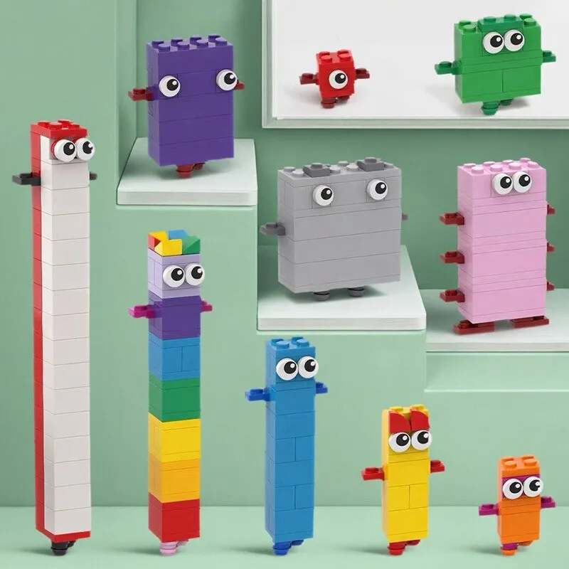 

MOC Children's Education Assembled Building Block Toys Creative Design Digital 1-10 Model DIY Boy's Birthday Gift