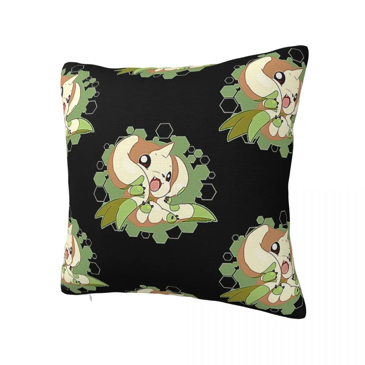 Digimoned Terriermon Chibi Square Pillow Square Pillow White Square pillow