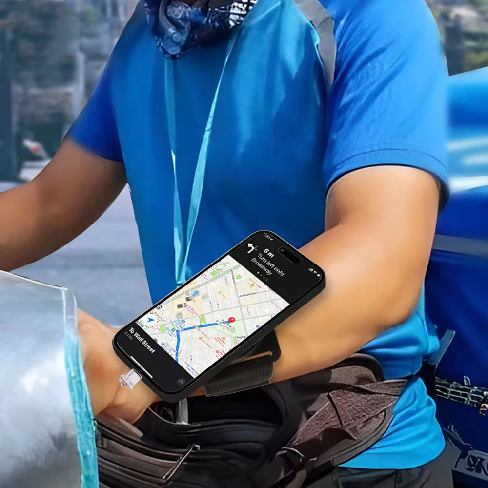 

Magnetic Phone Arm Holder - 360° Rotation Universal Cradle, Secure Magnetic Hold for Gym Workouts, Running