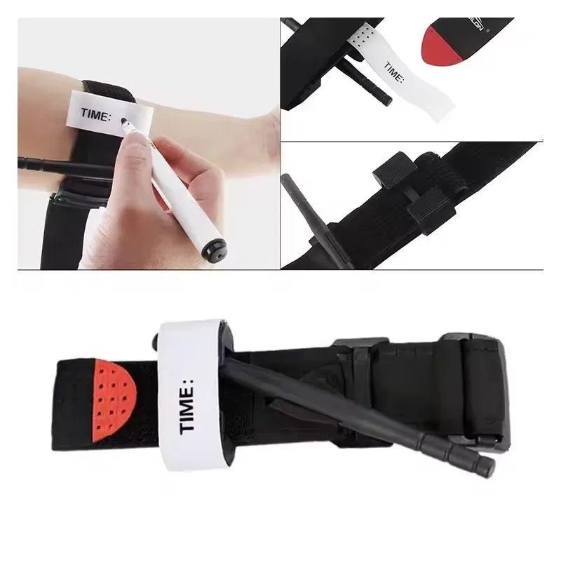 65cm Tourniquet Survival Tactical Combat Application Red Tip Emergency Belt For Outdoor Exploration First Aid Kit