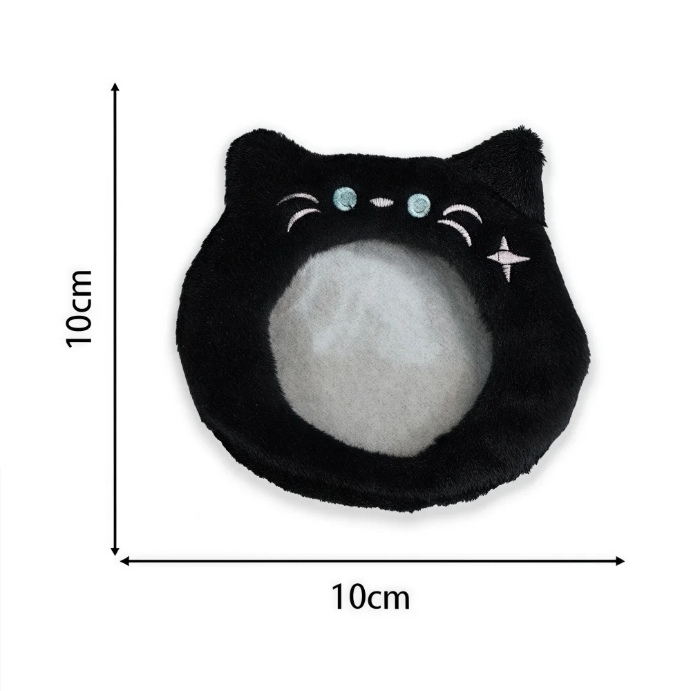 Furry Plush Enamel Pin Badge Display Pouch Clear Protective Storage Sleeve Organizer for Student Accessories Collection CaseBest