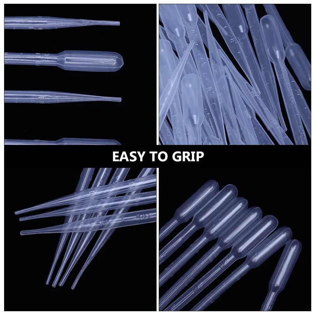

Plastic Straw Drip Eye Dropper Chemistry Pipettes Scale Transparent Transfer