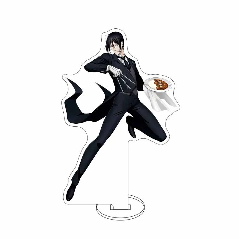 15cm Anime Black Butler Ceil Acrylic Stand Sebastian Action Figure Undertaker Statue Cloud Desk Ornaments Collectible Toys Gifts