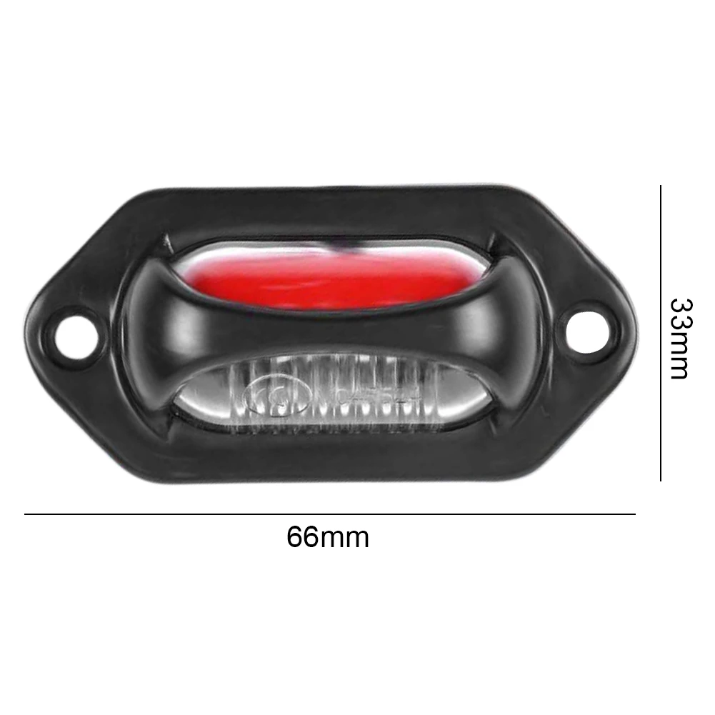 8 LED Lorry Clearance Lamp IP67 Waterproof Pickup Parking Light Super Bright Truck Number Plate Light Dual Color Car Accessories