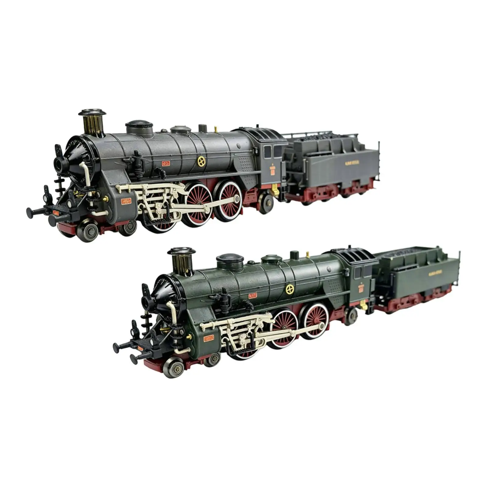 Tren Eléctrico de Juguete, Locomotora de Aleación con Motor Móvil, Luces de Humo y Sonidos para Niños y Niñas, Regalo de Navidad