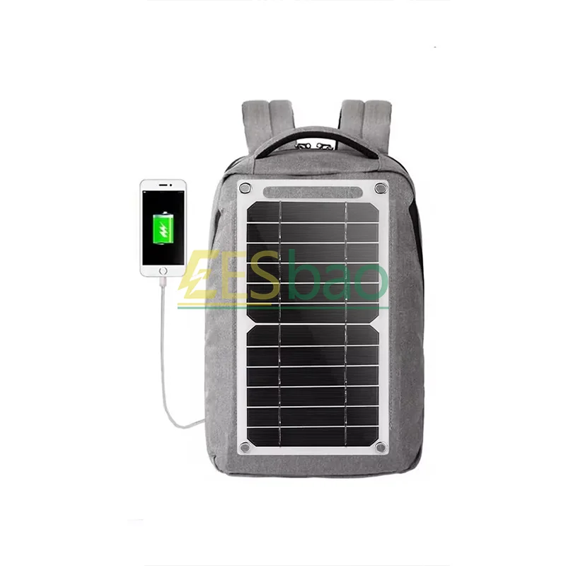 35W Solar Panel with USB Waterproof Outdoor Hiking and Camping Portable Battery Mobile Phone Charging Bank Charging Panel 6.8V