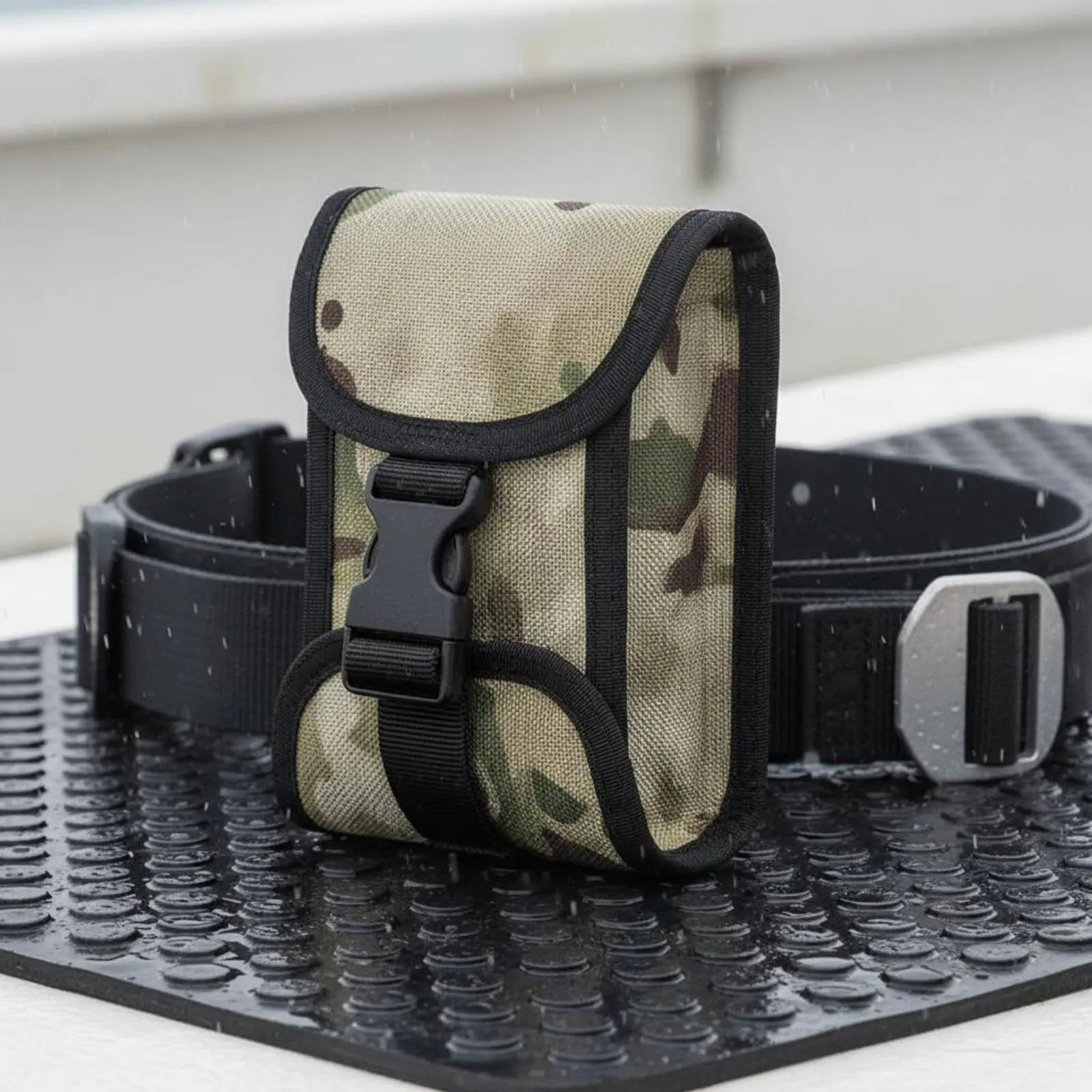 

Dual Pocket Weight Bag Adjustable Technical Dive Weight Pocket Backplate Buoyancy Compensator Waist Bag Quick Release Buckle