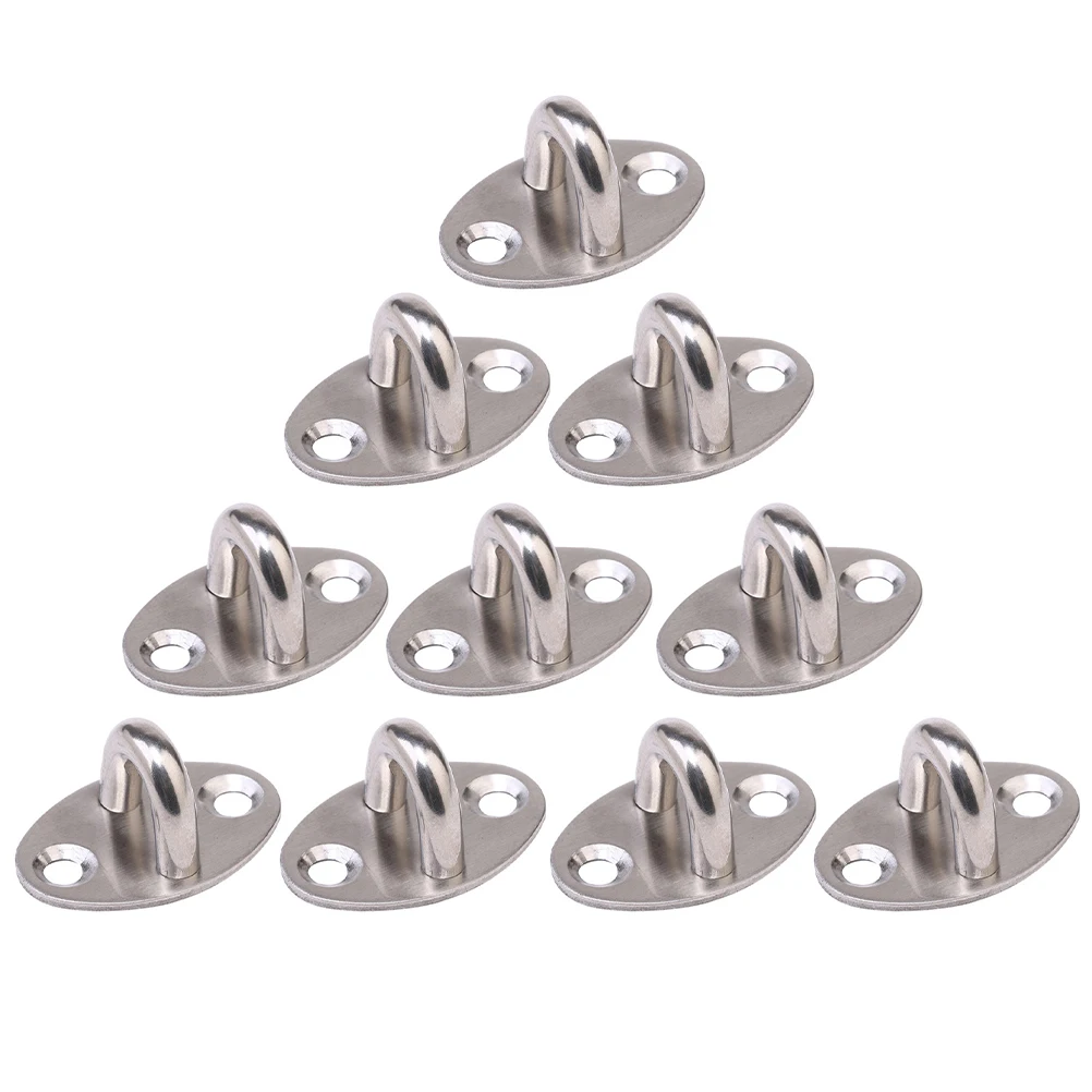 

10 Pcs Load-bearing Hook Utility Hooks Storage Steel Stainless Towel Fixed Metal Small Bracket