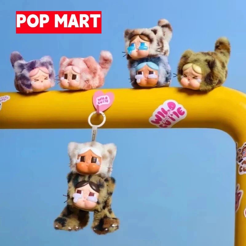 

Genuine POPMART CRYBABY Wild But Cutie Series Leopard Cat Blind Box Creative Anime Figure Desktop Mystery Box Trendy Girl Gifts