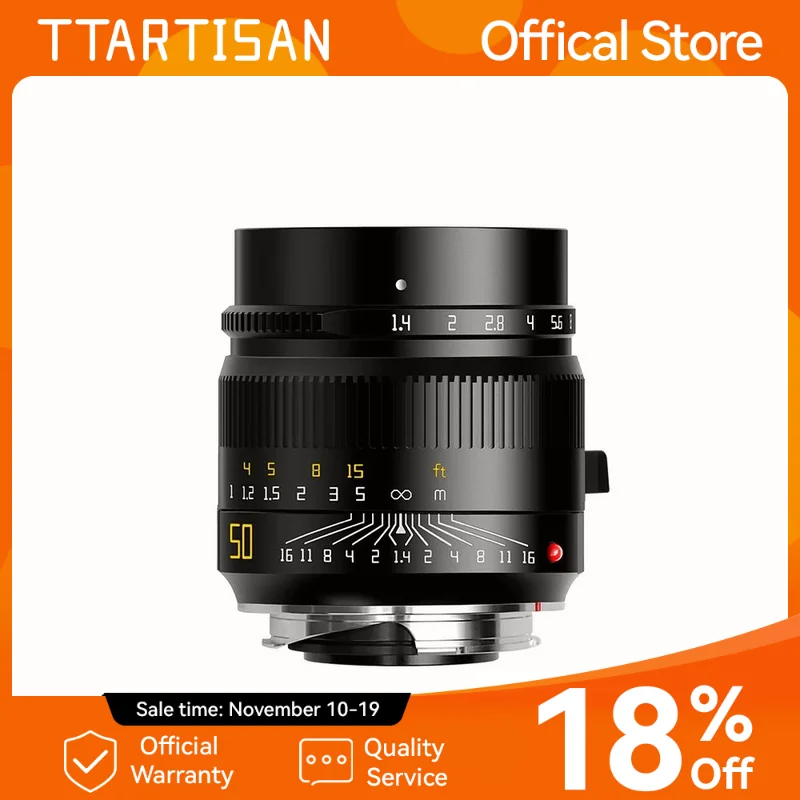 Ttartisan 50mm f1.4 asph lentes de foco manual de quadro completo para câmeras leica m-mount como m240 m3 m6 m7 m8 m9 m9p m10 lente leica