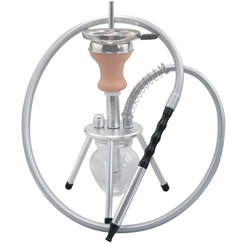 

SY Glass Shisha Complete Set Hookah Shisha With Alloy Triangle Bracket Spring Tweezers Chicha Narguie Pipe For Smoking