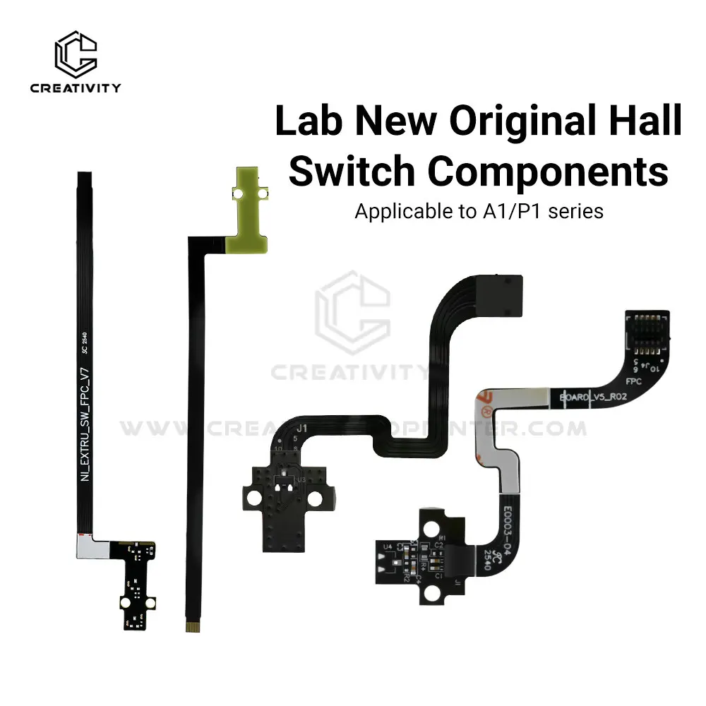 Extruder Filament Sensor for A1 Mini/P1P/P1S 3D Printer Replacement Parts Hall Switch Board Filament Feed Sensor with FPC Cable