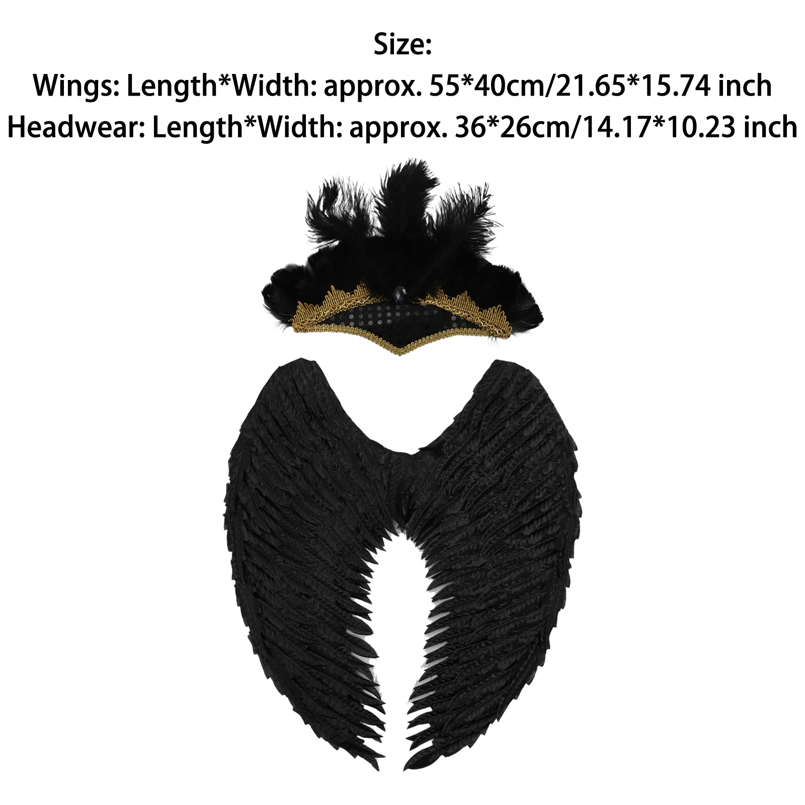أجنحة الملاك الجنية ريشة زي عصر النهضة تخريمية خوذة هالوين عيد الميلاد الكبار حفلة تنكرية كرنفال صور الدعامة مجموعة