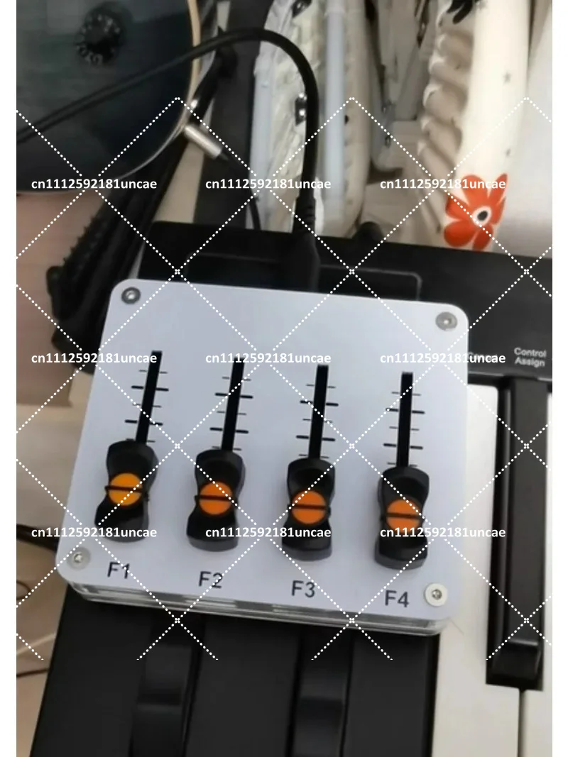 4-Way MIDI Push Rod 42mm Fader Custom CC USB Interface Music Controller