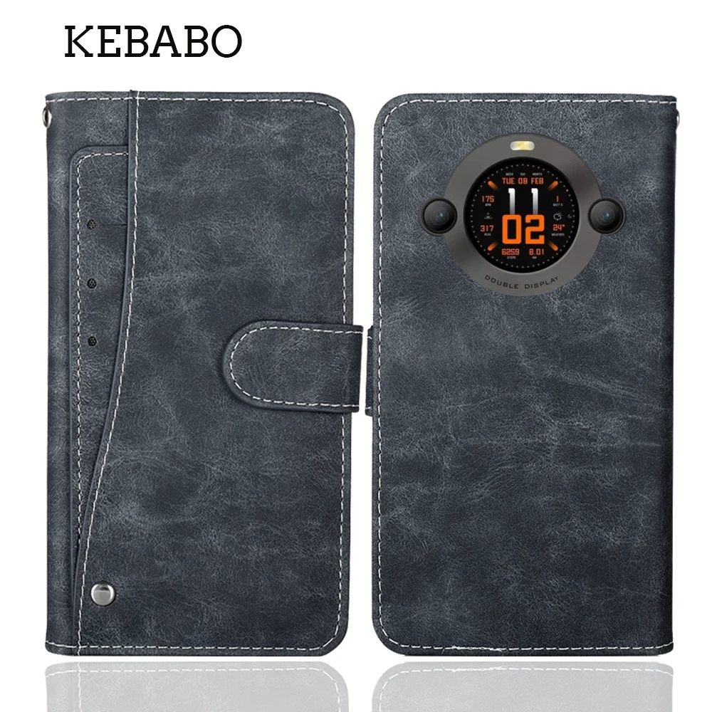 Portfel skórzany Blackview Oscal Pilot 2 etui 6,5 "modny luksusowy ochronny dostosuj etui na telefon w stylu vintage w stylu książki